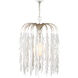 Glen Arbor 1 Light 28 inch Contemporary Silver Leaf and Contemporary Silver Pendant Ceiling Light