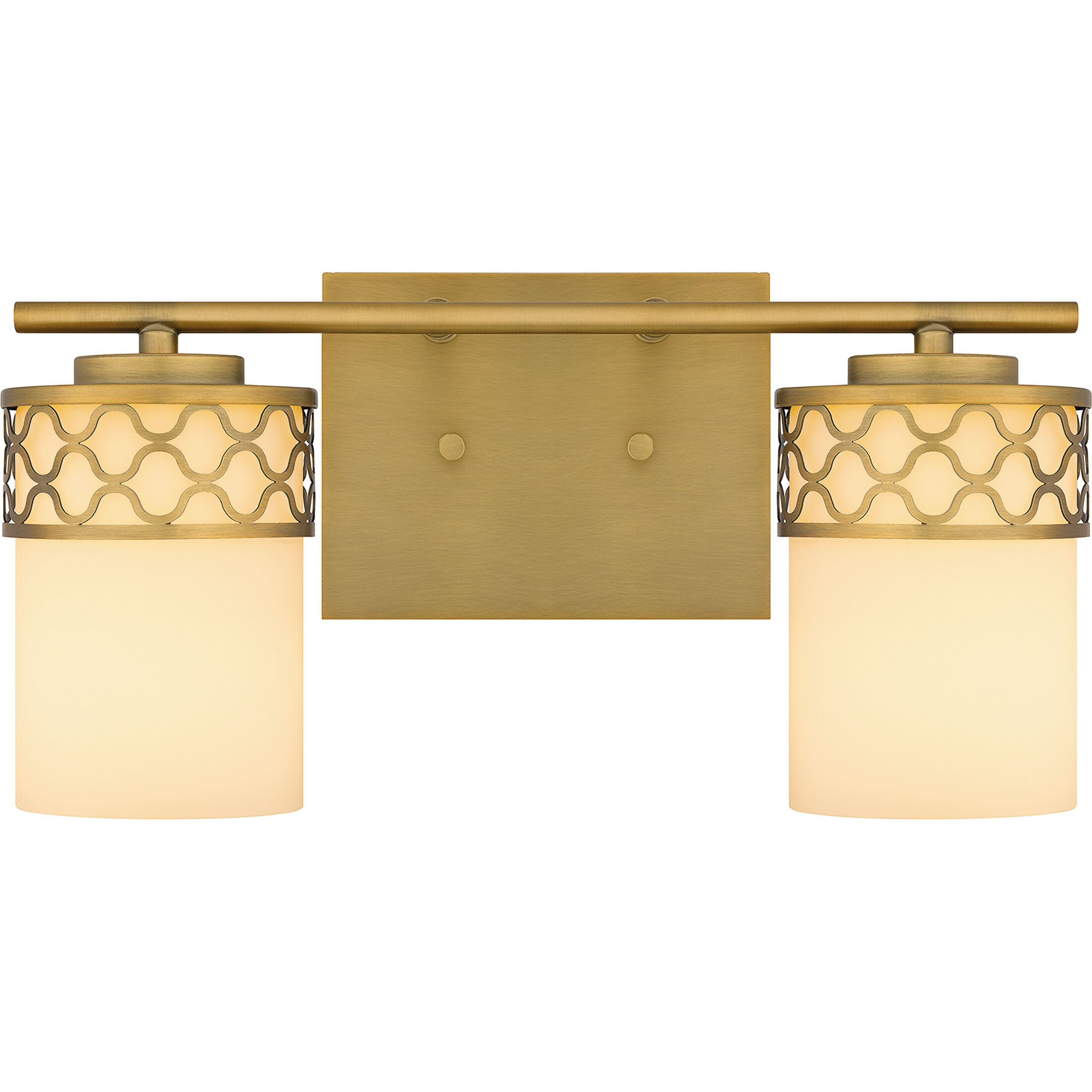 Tenley 2 Light 15 inch Aged Brass Bath Light Wall Light, Medium