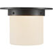 Mineral 1 Light 7.88 inch Urban Bronze and Matte Opal Glass Flush Mount Ceiling Light in Opal Glass Shade