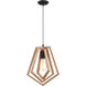 Gem 1 Light 9.75 inch Espresso Pendant Ceiling Light