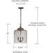 Tybee 3 Light 12.5 inch Nordic Grey Pendant Ceiling Light