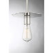 Modern 1 Light 8 inch Polished Nickel Mini-Pendant Ceiling Light