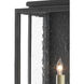 Wright 1 Light 19.5 inch Midnight Black Outdoor Wall Sconce, Small
