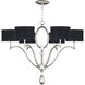Allegretto 6 Light 39 inch Silver Chandelier Ceiling Light