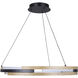 Azria LED 23.75 inch Matte Black Chandelier Ceiling Light