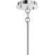 Radiant 12 Light 24 inch Chrome Drum Shade Chandelier Ceiling Light in White