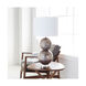 Millicent 30 inch 100 watt Silver Table Lamp Portable Light