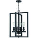 Neighborhood Chicago 4 Light 18 inch Flat Black Foyer Light Ceiling Light