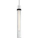 Zigrina 1 Light 5.13 inch Matte White with Satin Brushed Black Pendant Ceiling Light