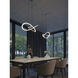 Celeste LED 23.63 inch Satin Nickel Pendant Ceiling Light in 24 in