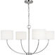 kate spade new york Sawyer 4 Light 31.75 inch Polished Nickel Chandelier Ceiling Light
