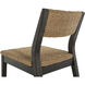Richard Dark Brown Rubber Wood / Natural Seagrass Occasional Chair