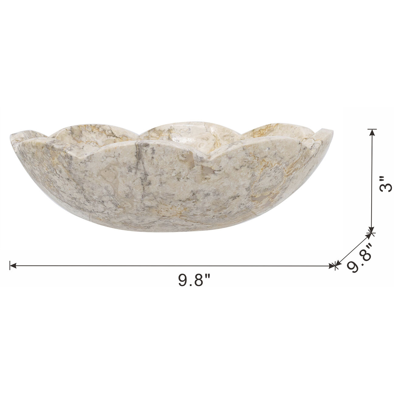 Anita 9.8 X 3 inch Bowl