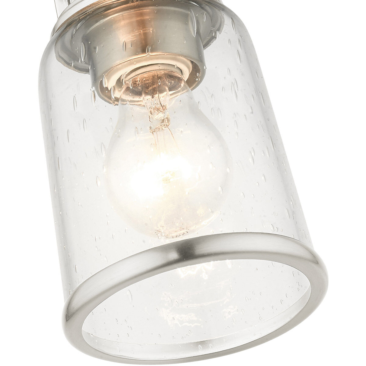 Lawrenceville 1 Light 5 inch Brushed Nickel Flush Mount Ceiling Light