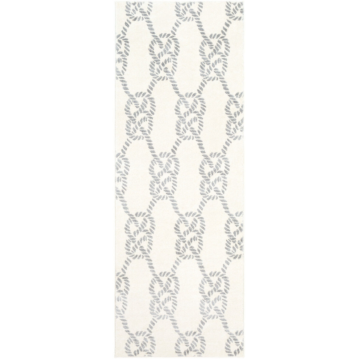 Horizon 87 X 31 inch Medium Gray/Cream Rugs, Runner