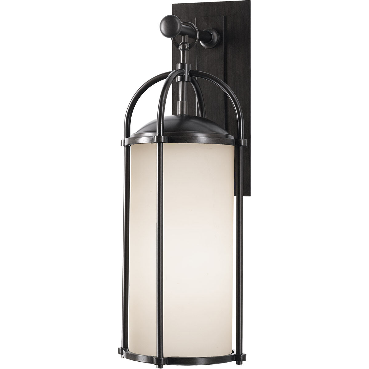 Dakota 1 Light 20.63 inch Espresso Outdoor Wall Lantern in Opal Etched Glass, Medium