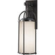 Dakota 1 Light 20.63 inch Espresso Outdoor Wall Lantern in Opal Etched Glass, Medium