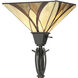Asheville 71 inch Valiant Bronze Torchiere Portable Light, Naturals