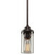 Menlo Park 1 Light 3.5 inch Oil Rubbed Bronze Down Pendant Ceiling Light