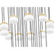 Renaud LED 40.75 inch Modern Gold Chandelier Ceiling Light