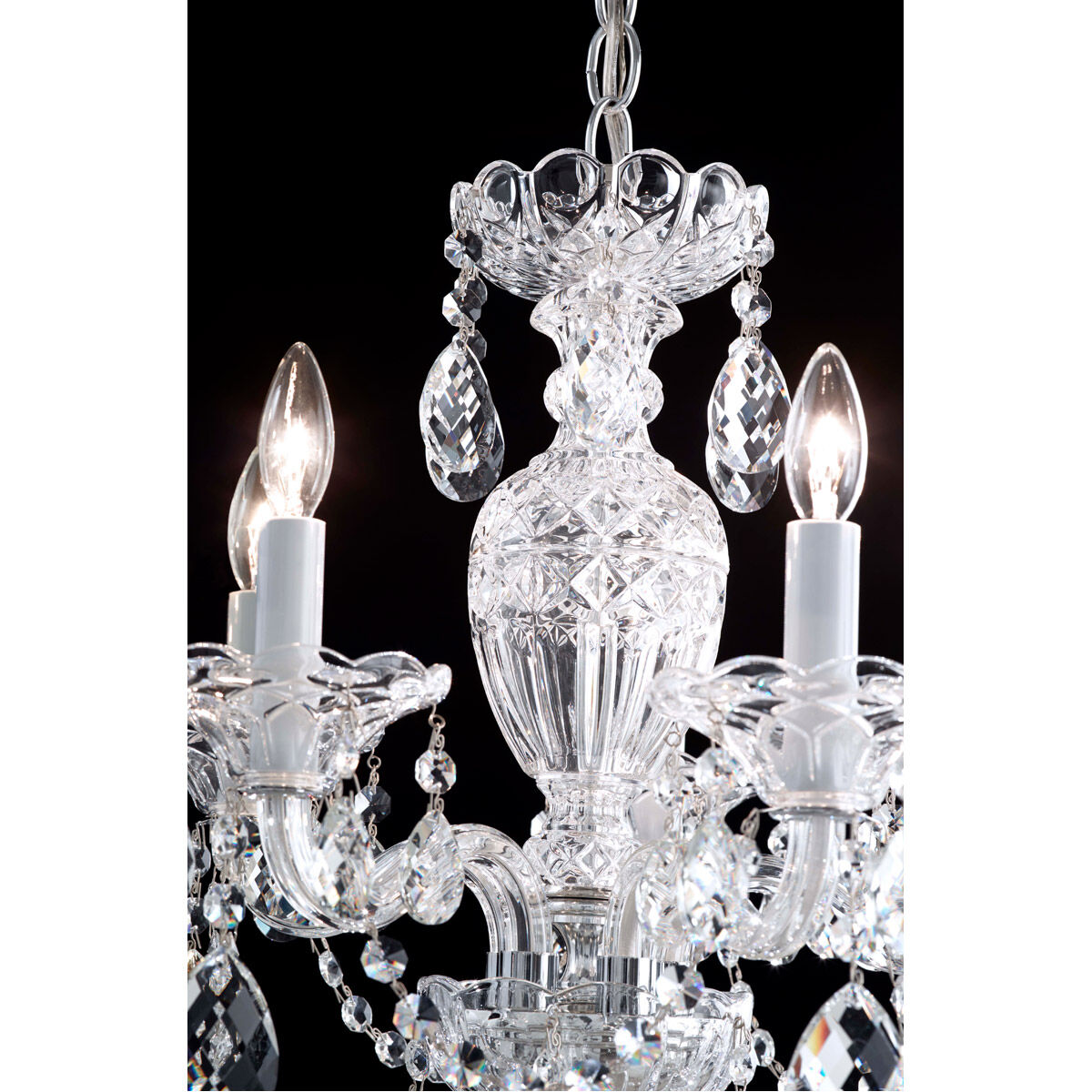 Sterling 5 Light 16 inch Polished Silver Chandelier Ceiling Light in Heritage