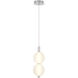 Palmas 2 Light 6 inch Polished Nickel Mini Pendant Ceiling Light