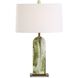 Moorea 28.25 inch 150.00 watt Green Marble and Antique Brass Table Lamp Portable Light