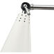 Luca 22 inch 60 watt Polished Chrome Swingarm Sconce Wall Light