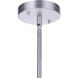 Canon 1 Light 7.5 inch Satin Aluminum Outdoor Pendant
