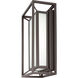 Outline LED 10.5 inch Sand Bronze Pocket Lantern, Outdoor