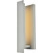 Raine 17 inch Silver Outdoor Wall Light