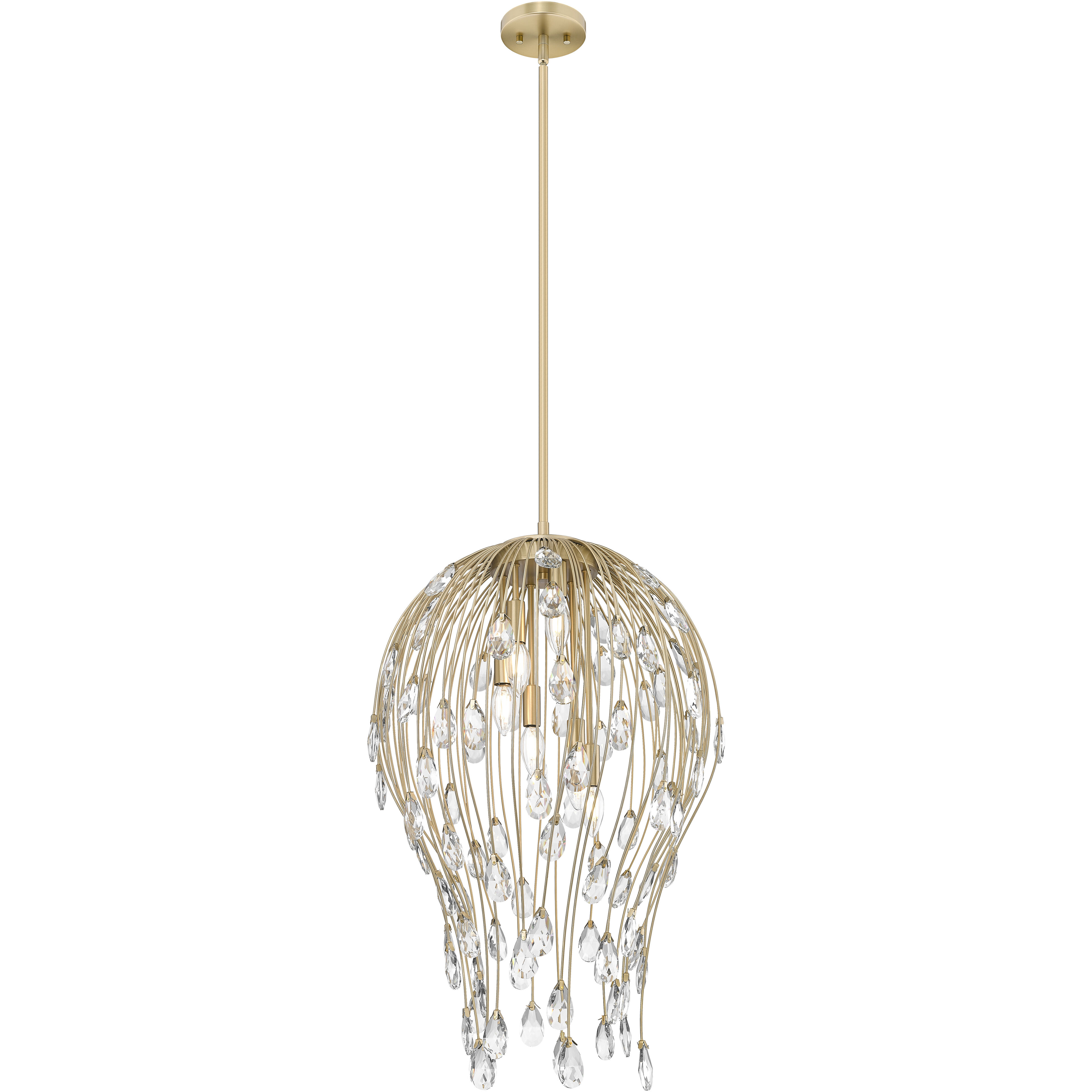 Gabriella 6 Light 18 inch Modern Gold Pendant Ceiling Light