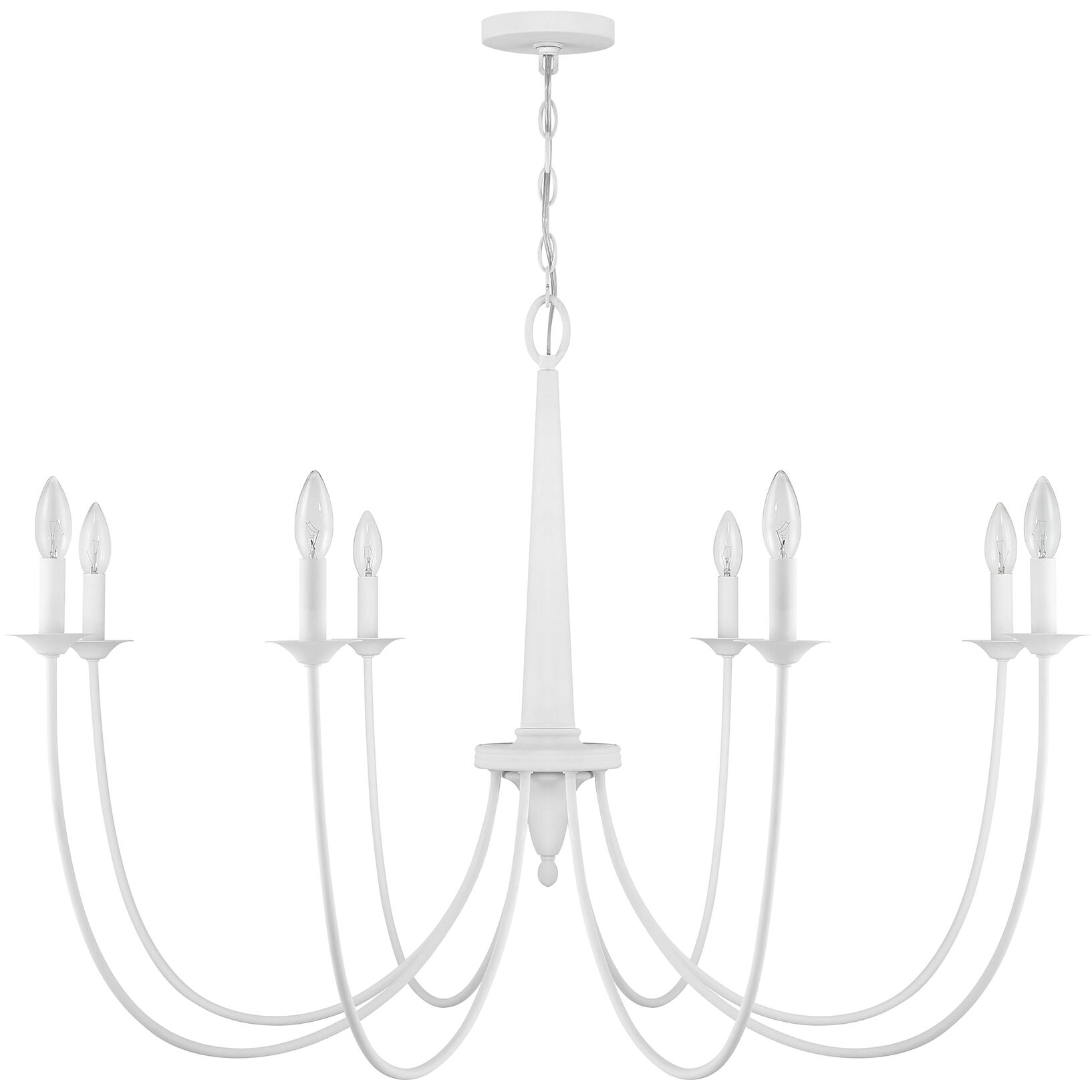 Stonecrest 8 Light 42 inch Bisque White Chandelier Ceiling Light