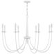 Stonecrest 8 Light 42 inch Bisque White Chandelier Ceiling Light