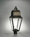 Imperial 2 Light 30 inch Antique Copper Post Lamp in Seedy Marine Glass