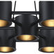 Fleur Oasis LED 30 inch Matte Black Chandelier Ceiling Light