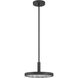 Courtney LED 12 inch Textured Black Convertible Pendant Ceiling Light