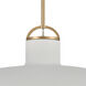 Surf 1 Light 27 inch Textured White Pendant Ceiling Light
