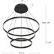Cerchio 31.5 inch Black Chandelier Ceiling Light