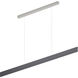 After 8 LED 60.31 inch Slate Linear Pendant Ceiling Light