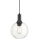 Chantelle 1 Light 8 inch Matte Black Pendant Ceiling Light