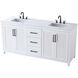 Alina 72 X 34 inch White Bathroom Vanity Cabinet