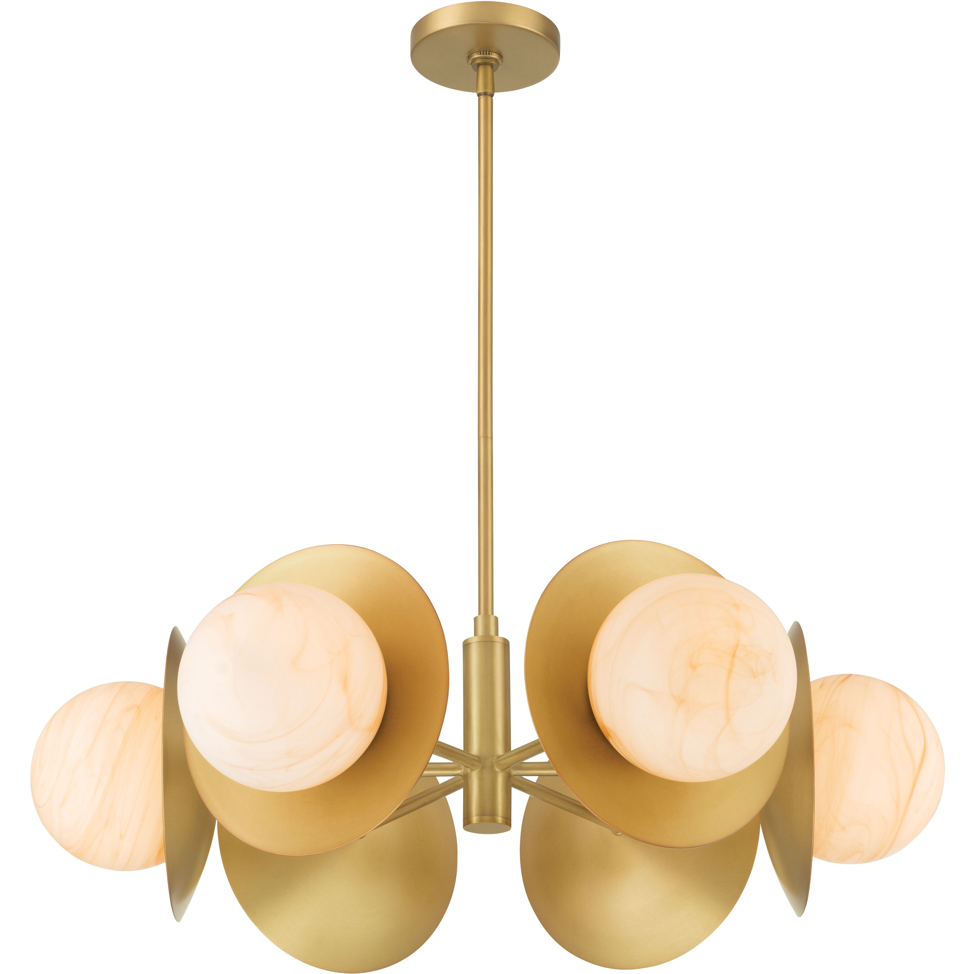 Olenne 6 Light 28 inch Legacy Brass Pendant Ceiling Light