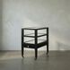 Lesly 26 X 24 inch Distressed Black Side Table