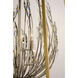 Bouquet 6 Light 24.5 inch Polished Nickel and Gold Leaf Multi-Light Pendant Ceiling Light