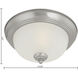 Pendenza 2 Light 13.25 inch Brushed Nickel Flush Mount Ceiling Light