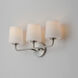 Bristol 3 Light 21 inch Satin Nickel Bath Vanity Wall Light