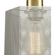 Compartir 1 Light 6 inch Satin Brass with Satin Nickel Mini Pendant Ceiling Light
