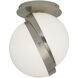 Michael Berman Brut 1 Light 7 inch Polished Nickel Flushmount Ceiling Light