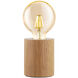 Turialdo 4 inch 60.00 watt Natural Wood Table Lamp Portable Light